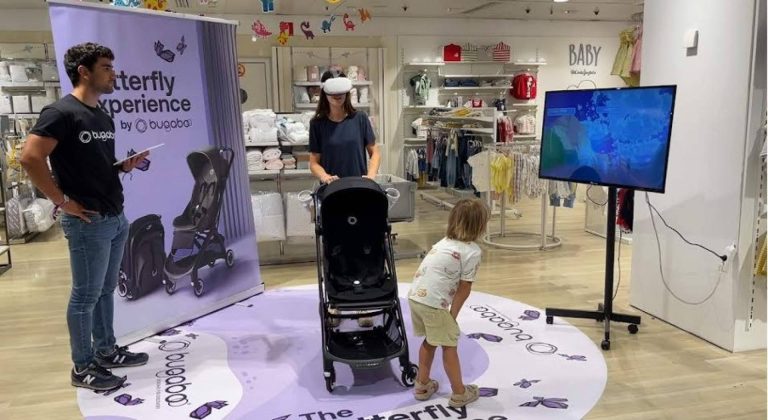Pixel Dreams ha desarrollado una aplicación de Realidad Virtual para la Activación de 'Bugaboo Butterfly', un juego de habilidad en el Punto de Venta