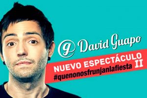 La página web Entradas Total dispone de entradas a la venta para el show de David Guapo #Quenosfrunjalafiesta