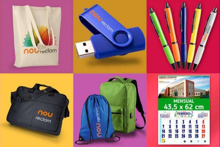 NouReclam, compañía de regalos publicitarios personalizados con el logo para publicidad