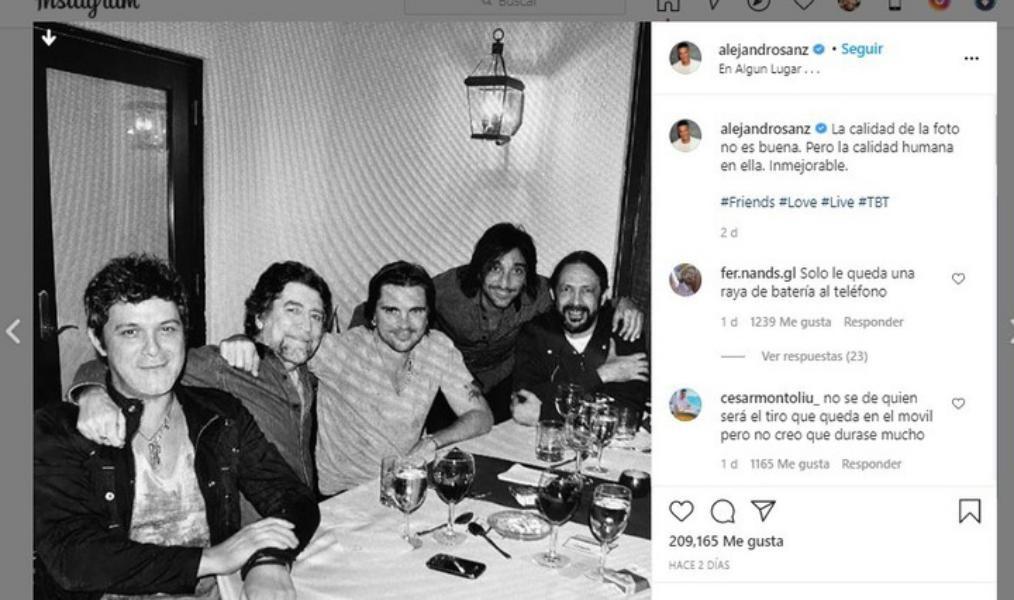 La polémica foto que compartió con ¿droga en la mesa?