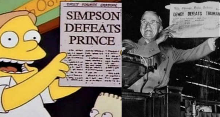 Comparaciones espectaculares de Los Simpsons