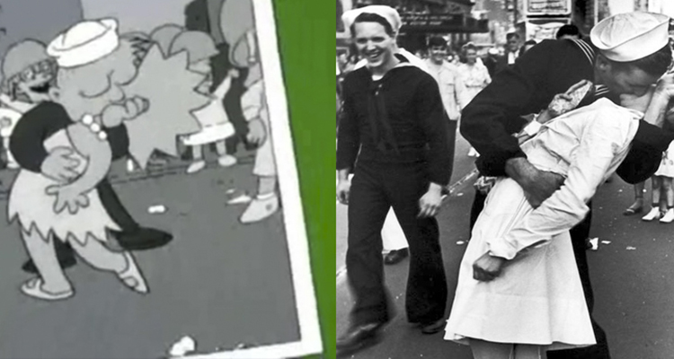 Comparaciones espectaculares de Los Simspons