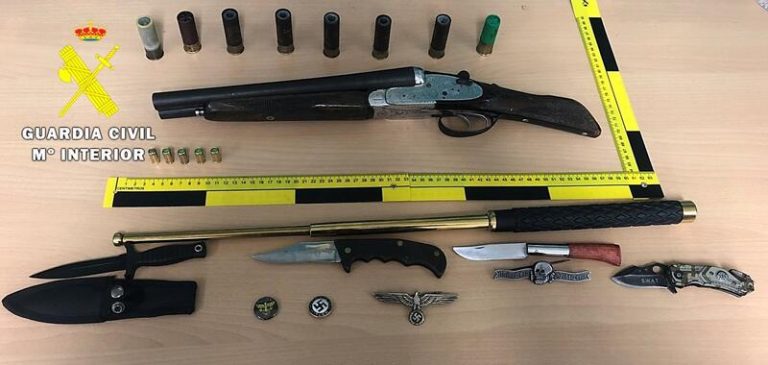 Cinco moteros de una banda detenidos en Burgos por tenencia ilícita de armas