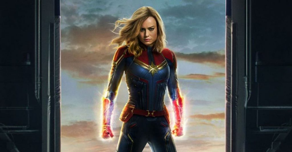 Capitana Marvel en el décimo lugar