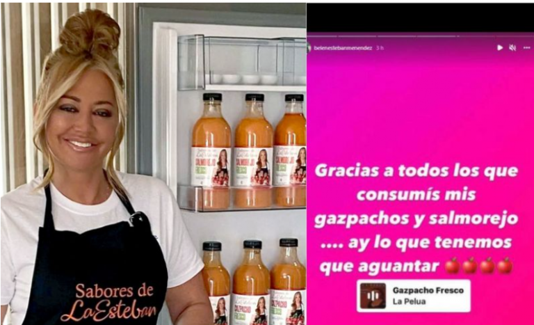 Belén Esteban sale en defensa de su salmorejo tras la baja calificación del informe de la OCU