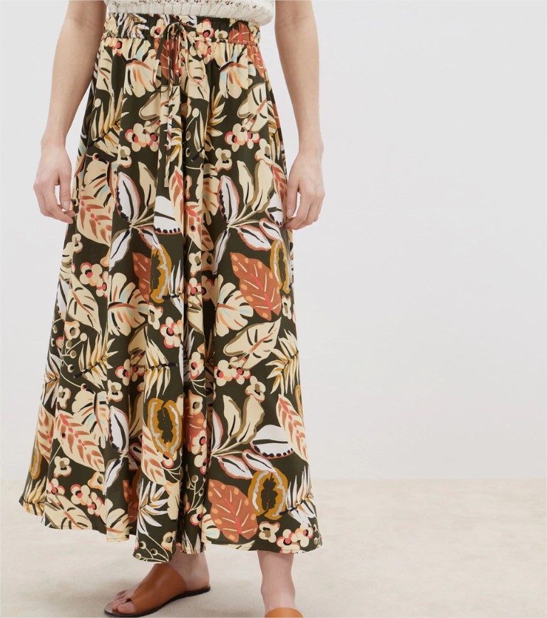 falda midi estampada formula joven