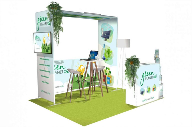Olika Stands dispone de displays personalizables para eventos en el exterior