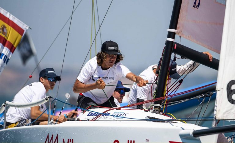 Lanzarote evoluciona de manera positiva en la Liga Europea de Vela