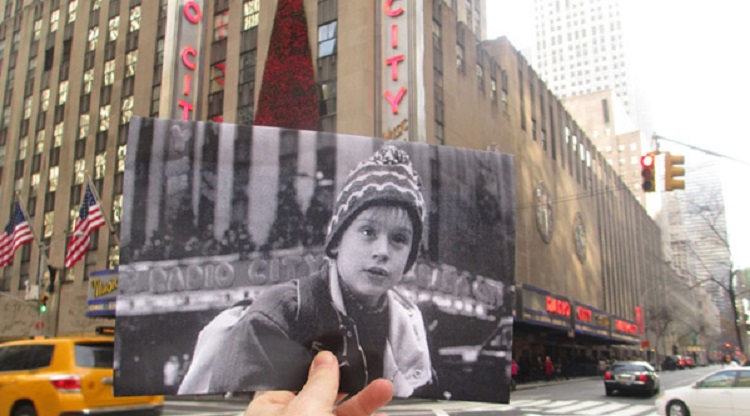 Fotos de tus películas favoritas superpuestas en el mismo escenario del mundo real