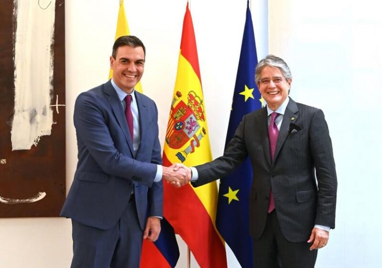 Sánchez traslada a Lasso el compromiso de las empresas españolas con Ecuador y su apoyo para incrementar inversiones