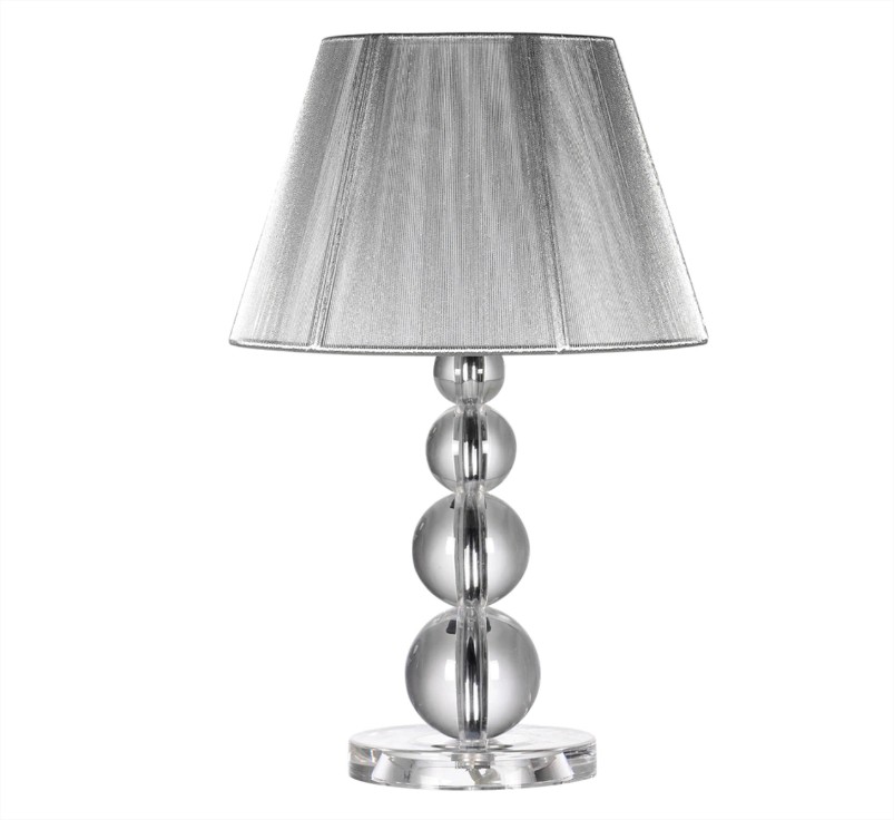 Lámpara de mesa Mercury plata el corte inglés