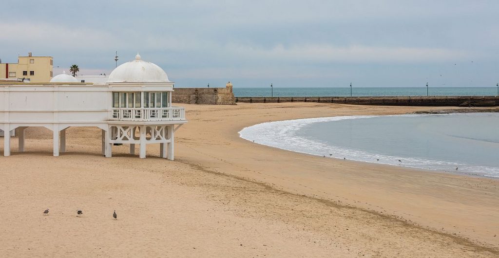 Playa La Caleta en Cádiz