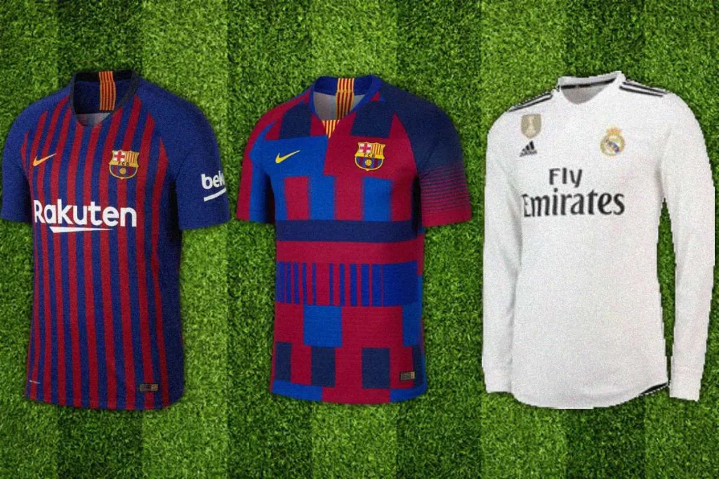 Los fans siempre compran camisetas del Barça o Real Madrid