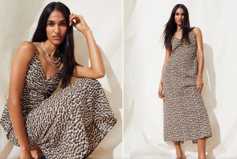 El vestido lencero rebajado de Hoss Intropia en Cortefiel: ahora a precio de Zara por menos de 60 €