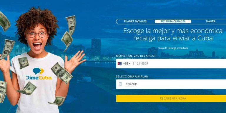 DimeCuba permite hacer recargas a Cuba de forma simple, rápida y gratuita
