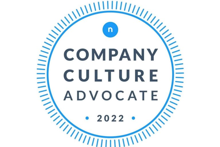 Company Culture Advocate es la insignia de reconocimiento de Nailted que visibiliza la buena cultura de una compañía