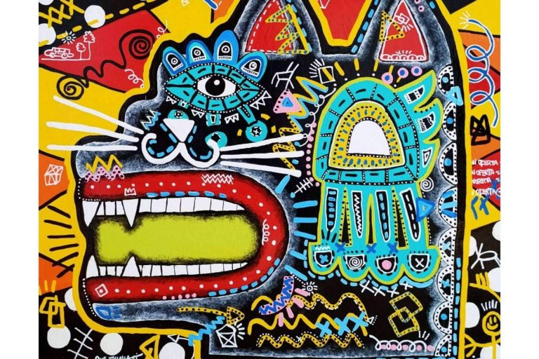 Guto Ajayu, el artista que hace investigación de memoria cultural combinada con arte urbano