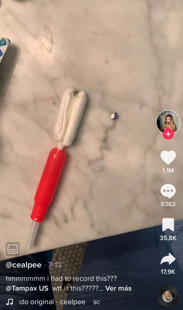¿Son seguros los tampones Tampax? El objeto misterioso que ha revolucionado Tik Tok