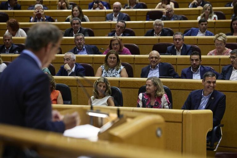 Sánchez acusa a Feijóo de 