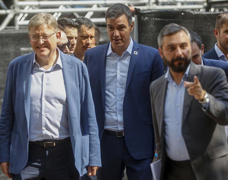 Puig pide a Sánchez que el Estado distribuya ingresos entre las CC.AA. en función del esfuerzo fiscal que hagan