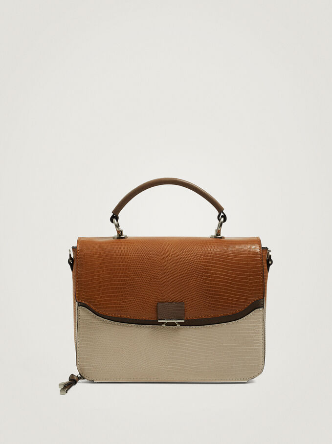 Parfois: Bolso bandolera con grabado animal