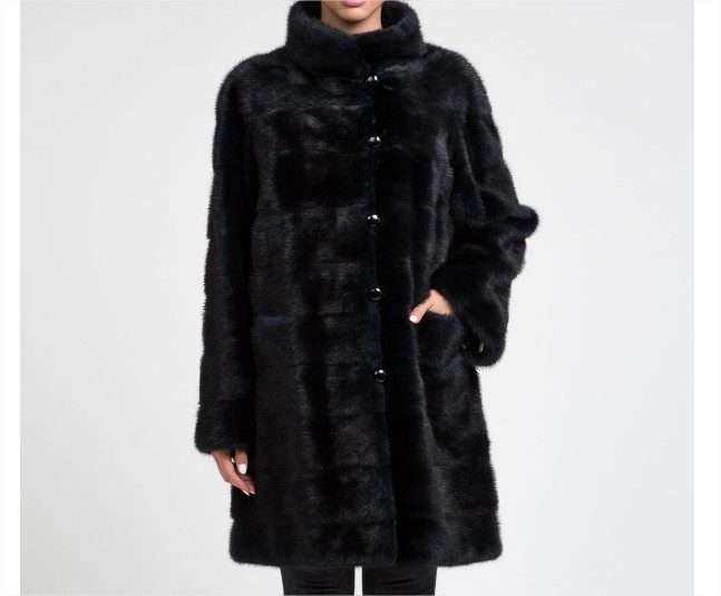 Abrigo de pelo de mujer de visón reversible gabardina el corte inglés