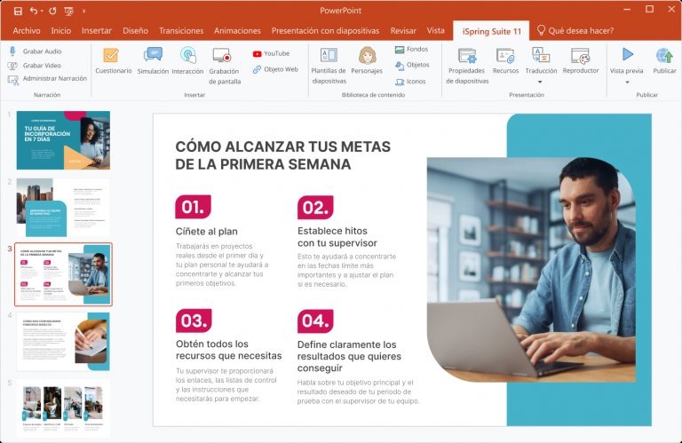 iSpring Suite 11: Mejora las experiencias de aprendizaje con la nueva herramienta para crear cursos