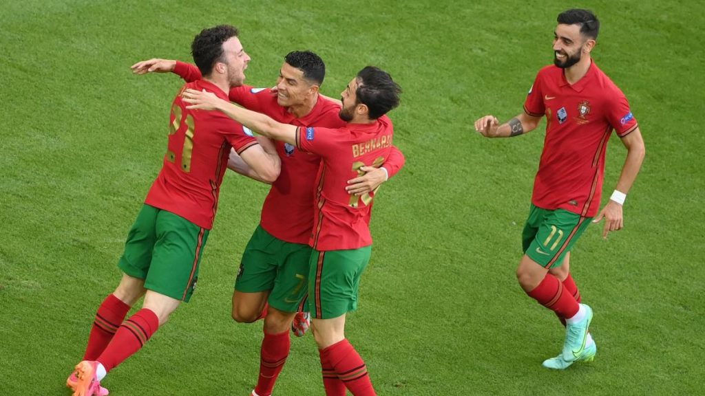 España contra Portugal, en Braga 