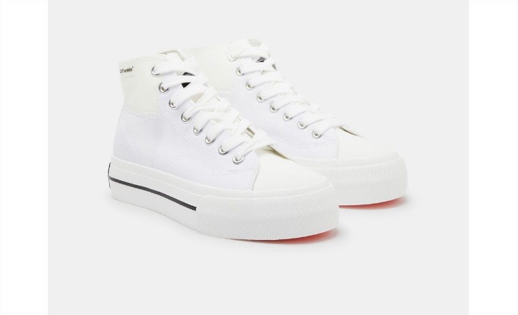 Zapatillas de lona de mujer abotinadas en multicolor con plataforma el corte inglés