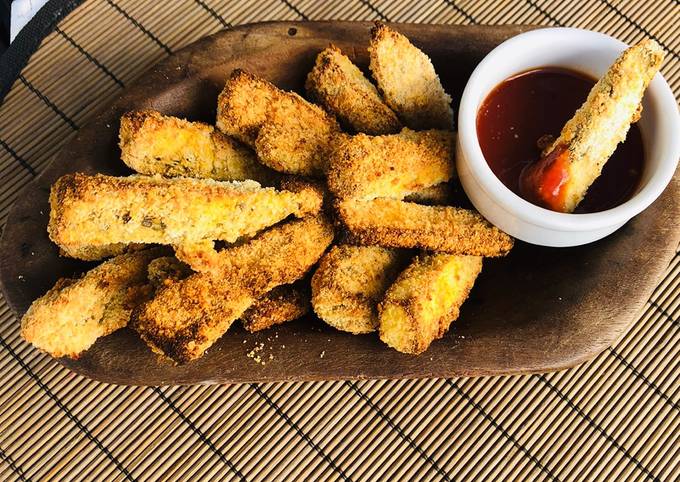 Fingers de berenjena: un snack crujiente, saludable y muy sabroso