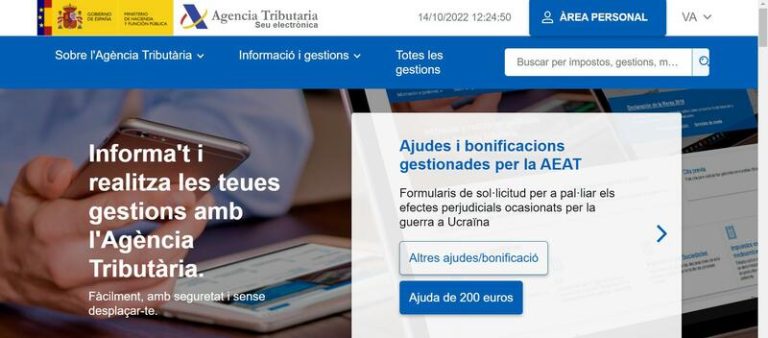 La Agencia Tributaria invierte unos 47.000 euros al mes en traducir sus documentos y su web a las lenguas cooficiales