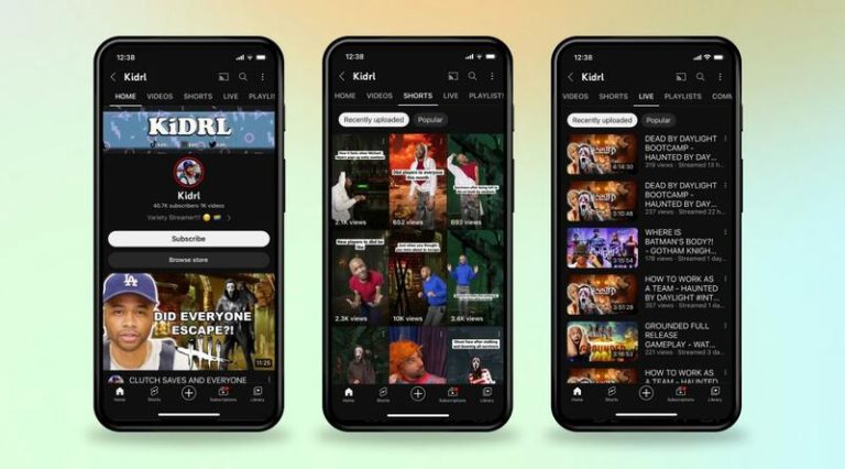 YouTube introduce un sistema para clasificar vídeos largos, en directo y Shorts