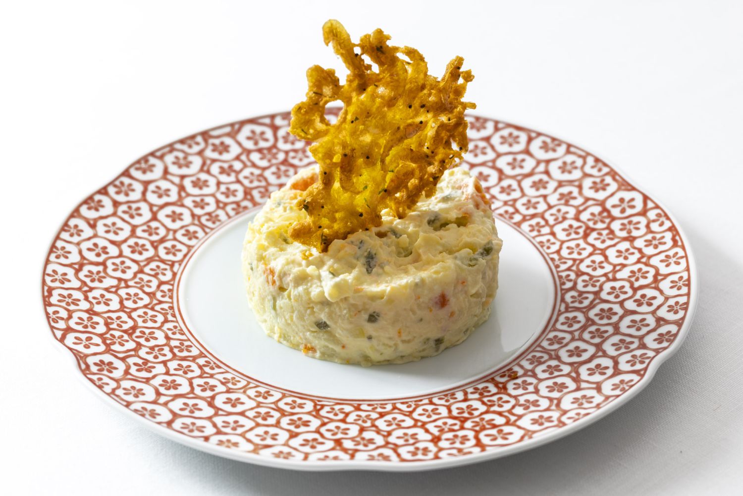 Casa Felisa. Ensaladilla rusa con tortilla de camarones 1