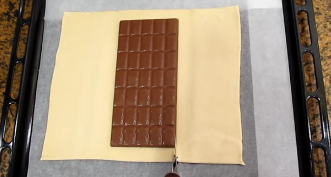 El hojaldre con chocolate que harás en 10 minutos