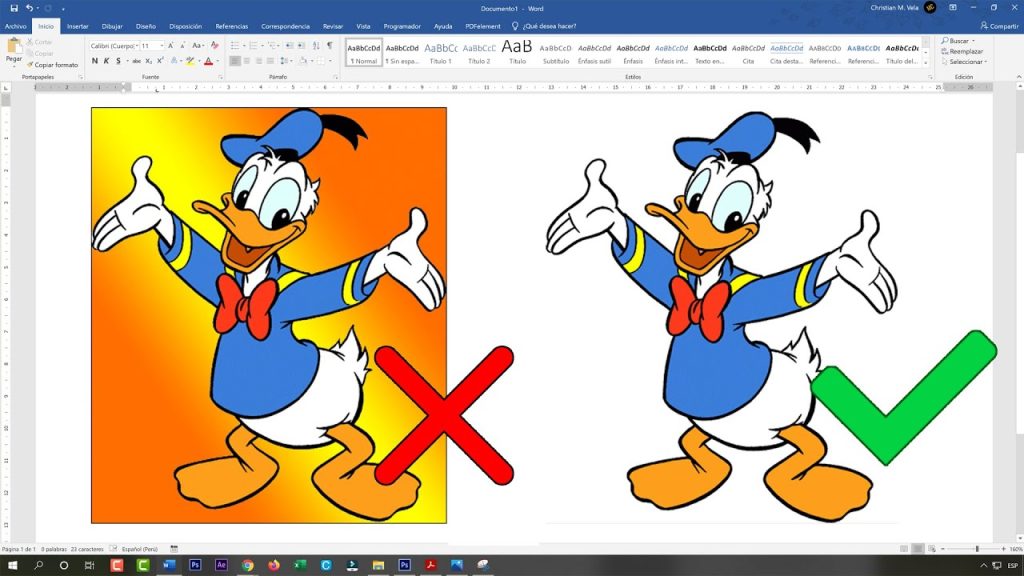 ¿Cómo podemos eliminar el fondo a las imágenes con Word?