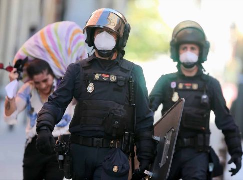 Desalojo de una okupa en Madrid