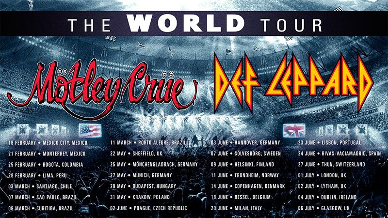 Def Leppard y Mötley Crüe, la gira rockera más macarra pasará por España 