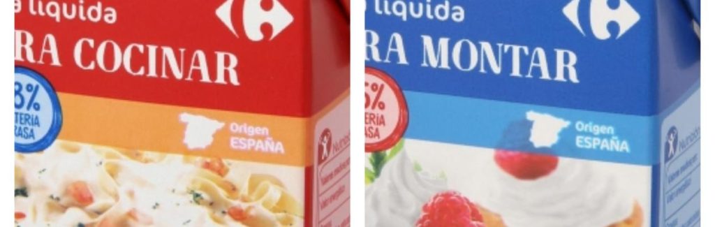 ¿Cuánto es el porcentaje de grasa que debe tener la nata para montar?