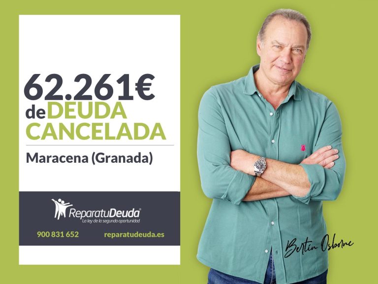 Repara tu Deuda Abogados cancela 62.261€ en Maracena (Granada) con la Ley de la Segunda Oportunidad