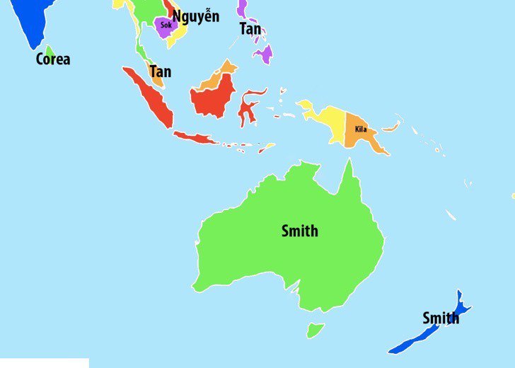 ¿Cuál es el apellido más común en tu país?