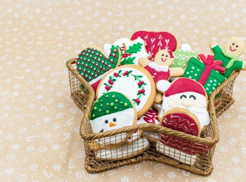 cesta de navidad galletas