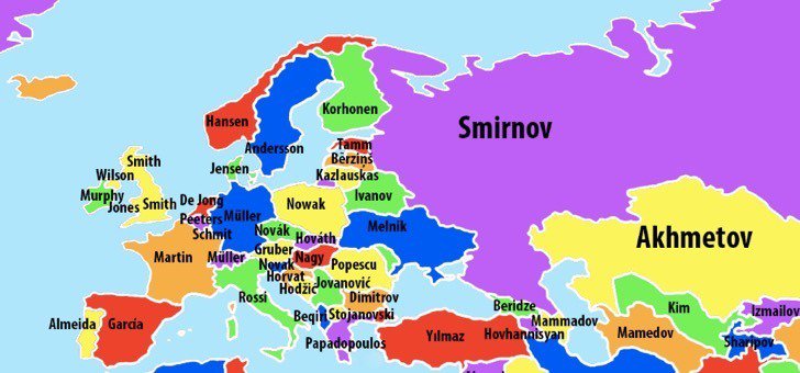 ¿Cuál es el apellido más común en tu país?