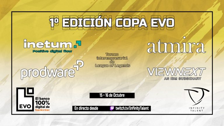 Infinity Talent presenta la Copa EVO Banco, el torneo interempresas de esports