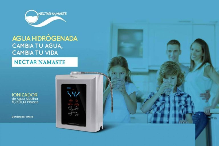 ¿Qué es el ionizador de agua alcalina ionizada e hidrogenada de Néctar Namasté?