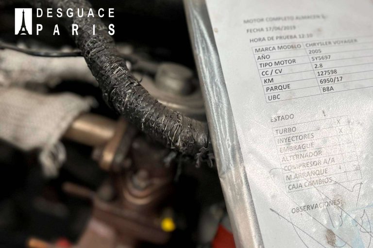 Amplio catálogo de Desguace París de motores y cajas de cambios de segunda mano