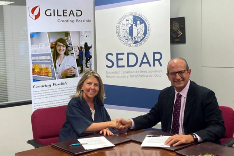 La Sedar y Gilead Sciences se unen para colaborar en el desarrollo de proyectos científicos para los anestesistas
