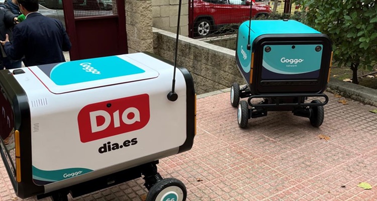 Telepizza Goggo robots autónomos