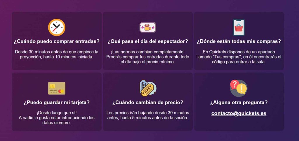 Quickets entradas de cine 