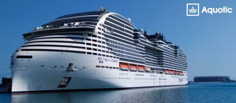 Aquotic acude a la inauguración del MSC World Europa en Qatar