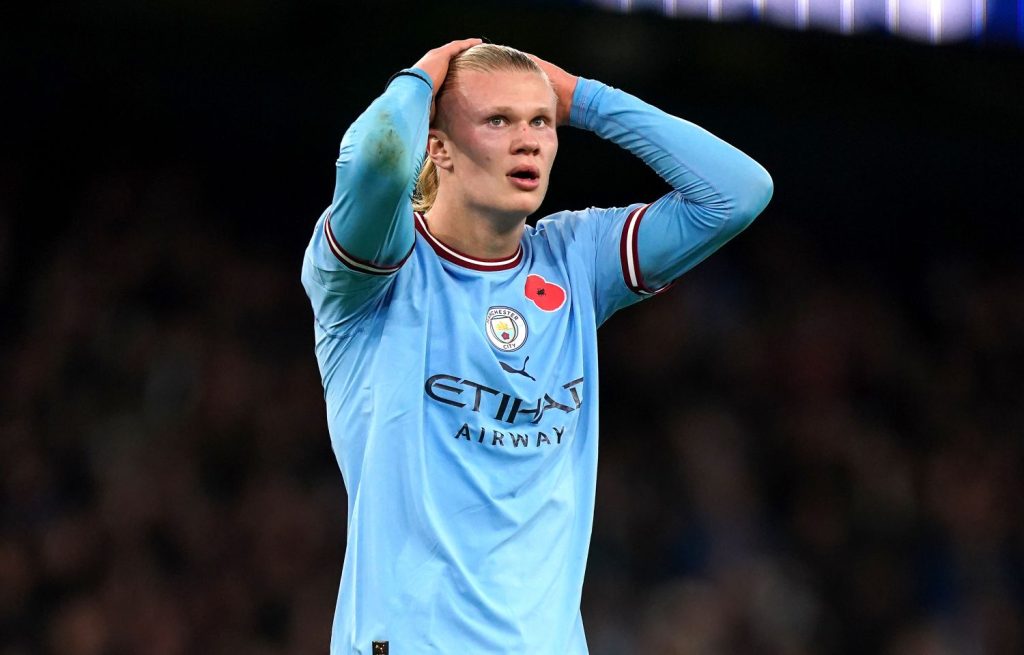 EuropaPress 4791791 05 november 2022 united kingdom manchester manchester citys erling haaland